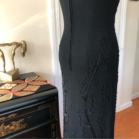 1960’s BANFF Beaded Wool Maxi Dress - Picture 3 of 10
